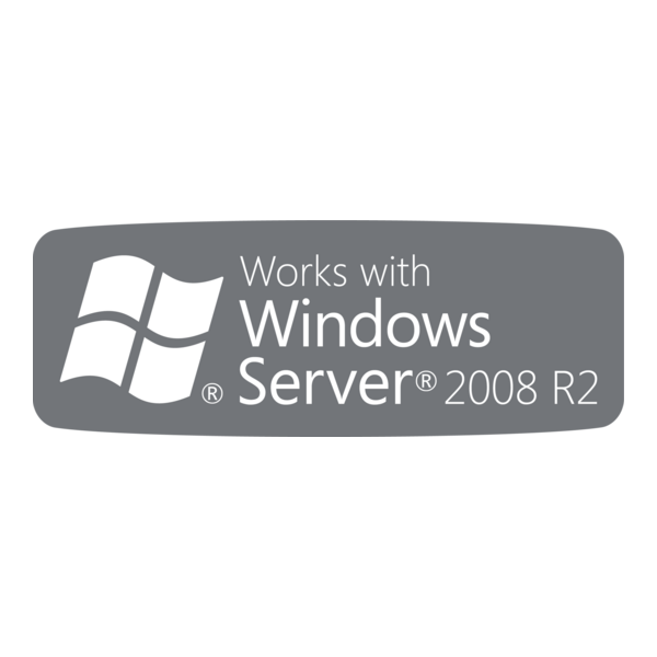 Works with Windows Server 2008 R2 Logo PNG Vector