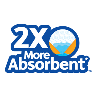 2x More Absorbent Logo PNG Vector