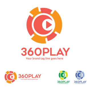 360 play Logo PNG Vector