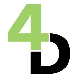 4D Interactive Logo PNG Vector