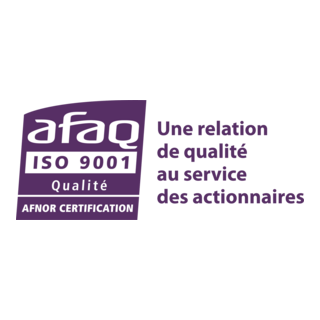 Afaq ISO 9001 Qualite Afnor Certification Logo PNG Vector