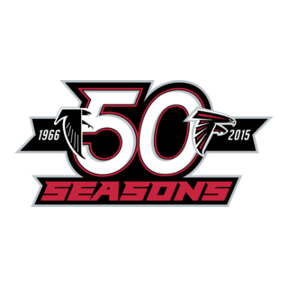 Atlanta Falcons 50 Seasons Logo PNG Vector