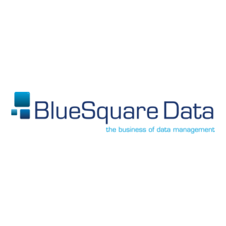 Blue Square Data Logo PNG Vector