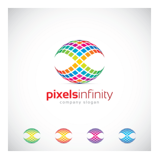 Business Pixels Infinity Logo PNG Vector