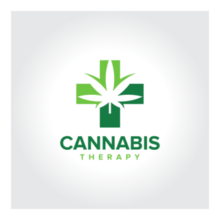 Cannabis Therapy Logo PNG Vector