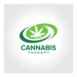 Cannabis Therapy Logo PNG Vector