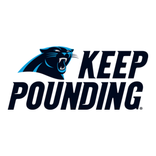 Carolina Panthers Keep Pounding Logo PNG Vector