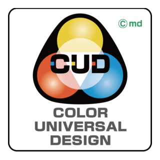 Color Universal Design (CUD) Logo PNG Vector