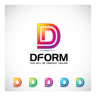 D Letter Business Logo PNG Vector