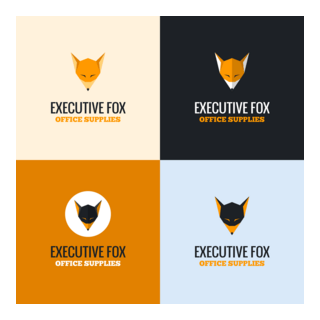 Executive Fox Logo PNG Vector