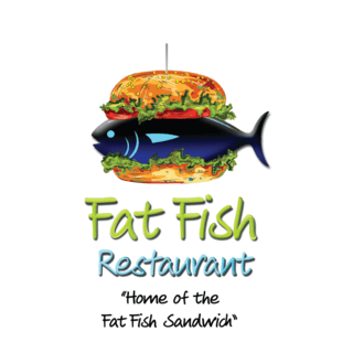 Fat Fish Logo PNG Vector