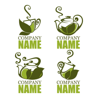 green tea Logo PNG Vector