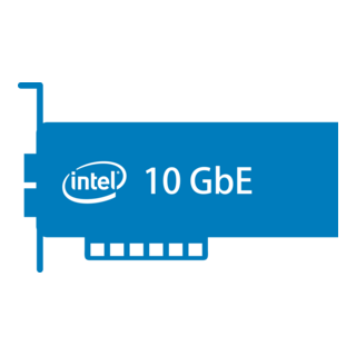 Intel 10 GbE Logo PNG Vector