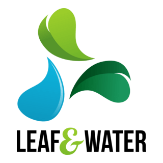 Leaf & Water Logo PNG Vector