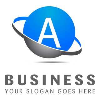 letter in sphere Logo PNG Vector