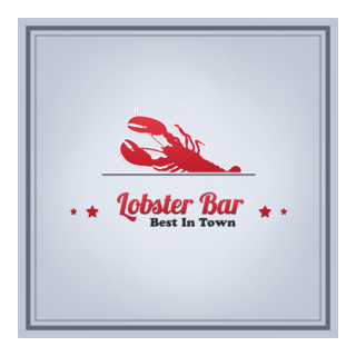 Lobster Bar Logo PNG Vector