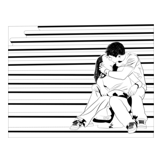 love kiss Logo PNG Vector