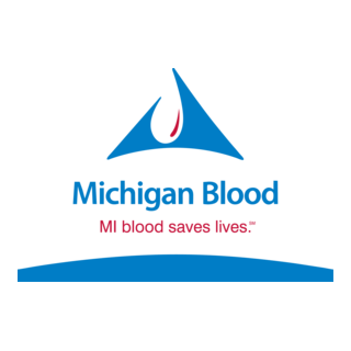 Michigan Blood Logo PNG Vector