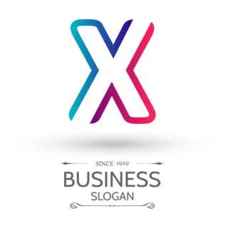 Modern letter x Logo PNG Vector