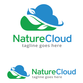 Nature Cloud Logo PNG Vector
