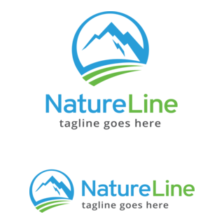 Nature Line Logo PNG Vector