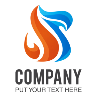 Orange and blue Logo PNG Vector