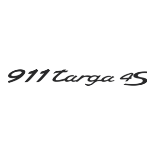 Porsche 911 targa 4s Logo PNG Vector