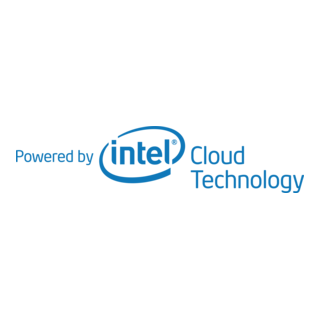 Powered by Intel Cloud Technology Logo PNG Vector