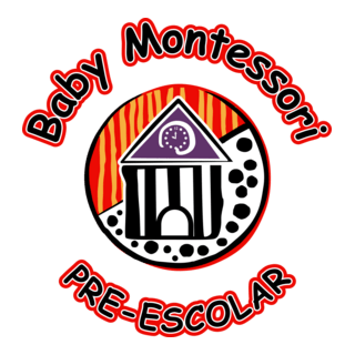Pre-escolar Baby Montessori Logo PNG Vector