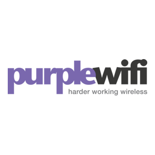 Purple WiFi Logo PNG Vector