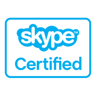 Skype Certified Logo PNG Vector