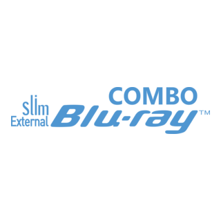 Slim External Blu-ray Combo Logo PNG Vector