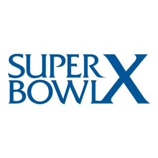 Super Bowl X Logo PNG Vector