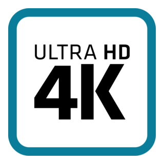 Ultra HD 4K Logo PNG Vector