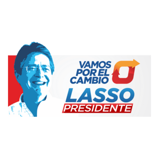 Vamos por el Cambio Lasso Presidente Logo PNG Vector