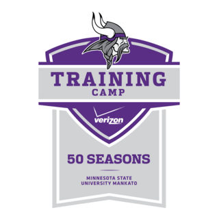 Verizon Vikings Training Camp 50 Seasons Logo PNG Vector