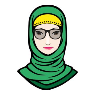 Wanita Tudung Hijab Logo PNG Vector
