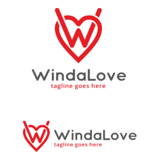 Winda Love Logo PNG Vector