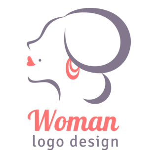 Woman Elegant Logo PNG Vector