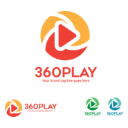 360 play Logo PNG Vector