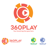 360 play Logo PNG Vector