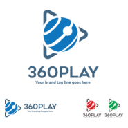 360 play Logo PNG Vector