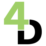 4D Interactive Logo PNG Vector