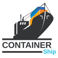 Container ship Logo PNG Vector