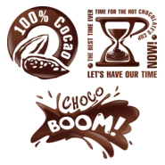 Creative chocolate Logo PNG Vector