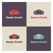 Gamer Couch Logo PNG Vector