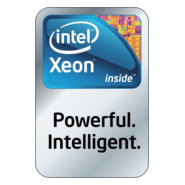 Intel Xeon inside Powerful Intelligent Logo PNG Vector