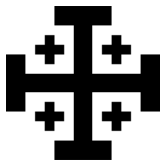 Jerusalem Cross Logo PNG Vector