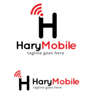 Letter H Mobile Logo PNG Vector