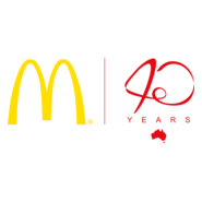 McDonald’s in Australia 40 Years Logo PNG Vector